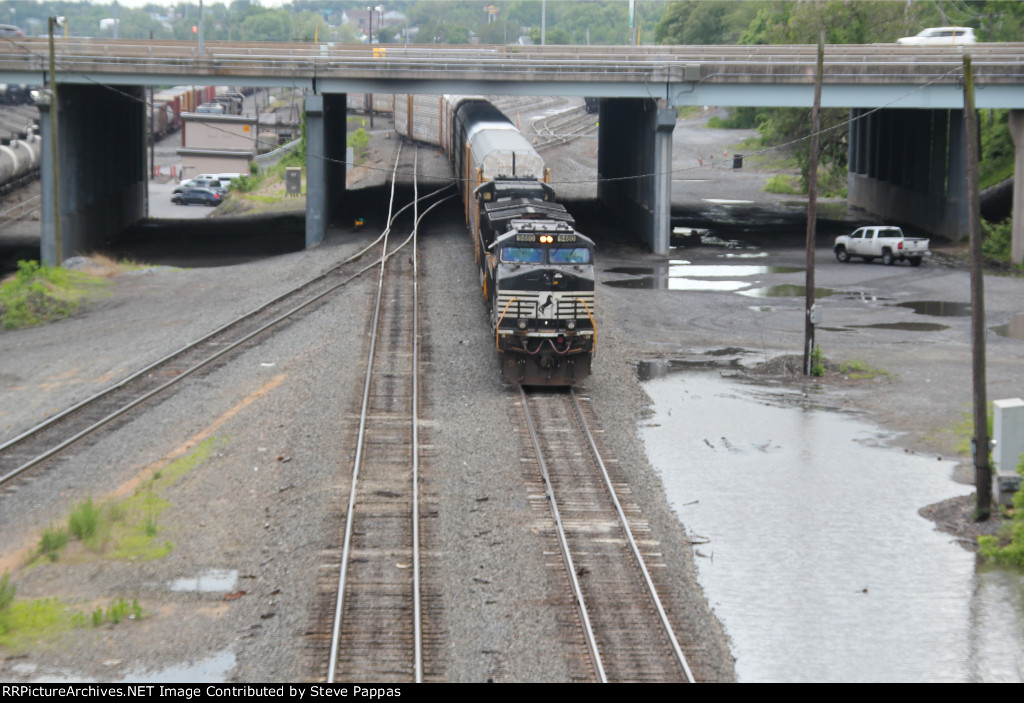 NS 9460 leading a train out of Enola yard